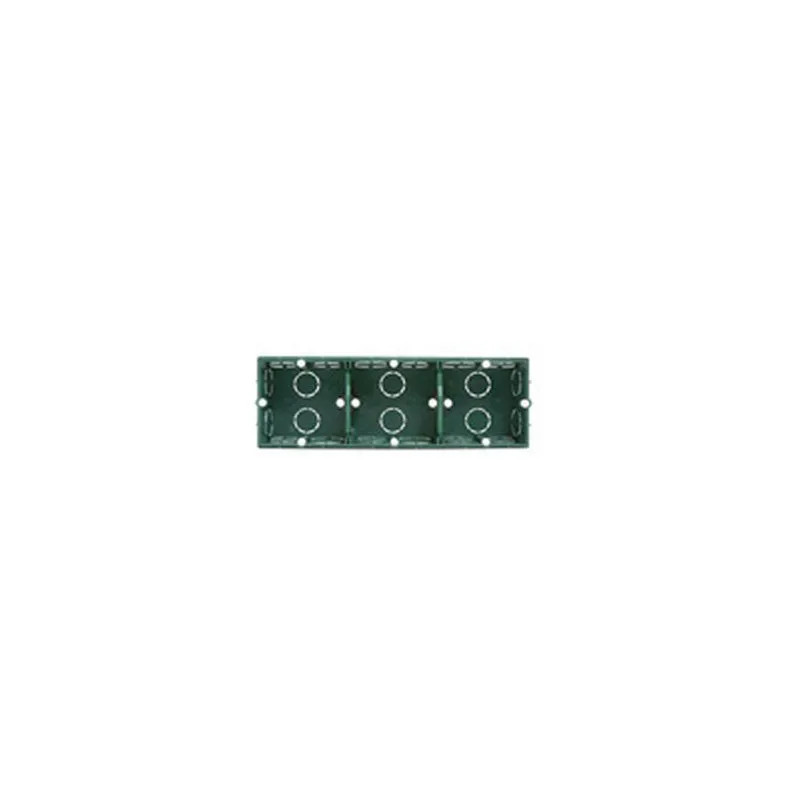 3-voudige inbouwdoos, diameter 65, tweevoudig