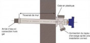MERRILL ontdooikraan voor wandmontage, 30cm