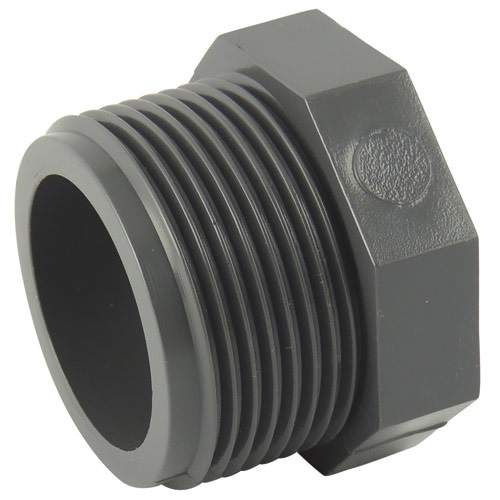 Male pvc pressure plug 40X49 (1"1/2).