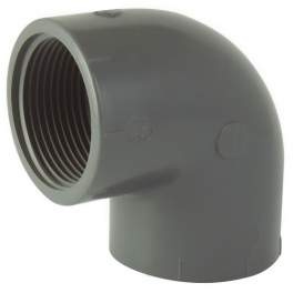 Codo de presión de PVC de 90° rosca hembra/hembra 12x17 (3/8"). - CODITAL - Référence fabricant : 5005892001200