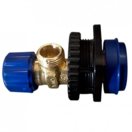 Alimentation pour réservoir encastré avec robinet d\'arrêt