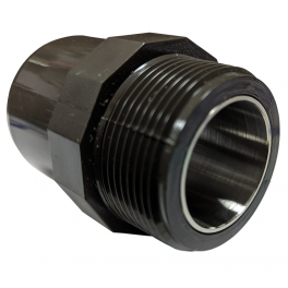 PVC HTA male threaded end with stainless steel reinforcement 40/50 X 40*49 - GIRPI - Référence fabricant : HEB40