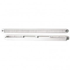 Grille entrée d\'air pour menuiserie multi-débits 15/22/30 blanche