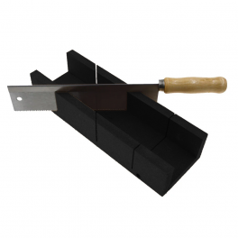 PVC mitre box with back saw. - évoé - Référence fabricant : 247577