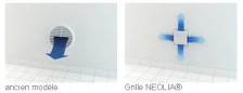 NEOLIA design ventilatierooster diameter 125 Antraciet grijs