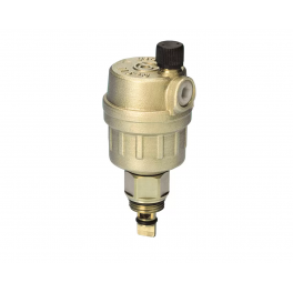 Automatic air vent 12x17 (3/8") with isolation valve for manifold - PETTINAROLI - Référence fabricant : 696TM9738