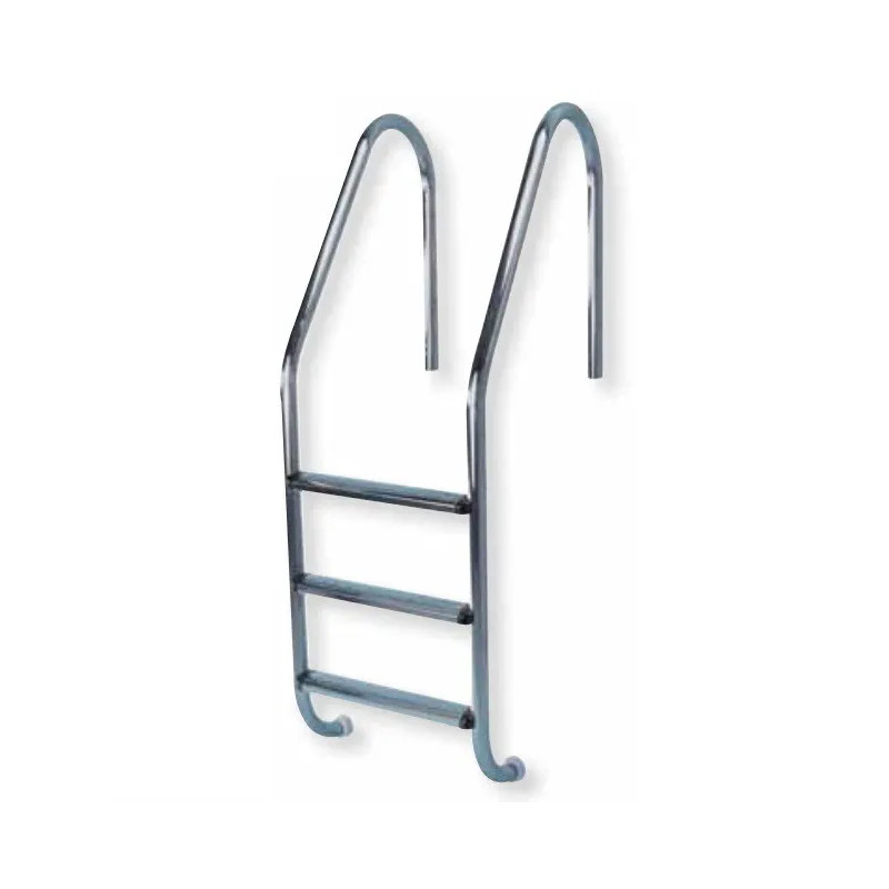 Escalera de acero inoxidable de 3 peldaños