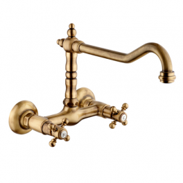 TIFFANY old bronze wall-mounted sink mixer - PF Robinetterie - Référence fabricant : 1875VB