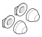 Set di 2 copribulloni grigio - Geberit - Référence fabricant : GETS21771346