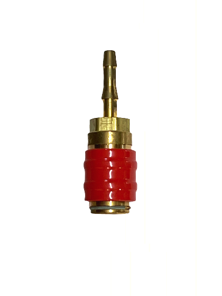 Conector rápido hembra para montaje en tubo de acetileno, diámetro de 6 a 10 mm