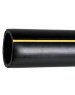 Tube PE100 gaz à bandes jaune, couronne 50m, Calibre 15 diamètre 14x20