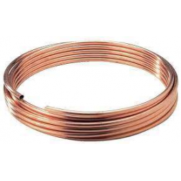 Bobina de cobre recocido, diámetro 14 mm, 25 metros - Copper Distribution - Référence fabricant : 516674
