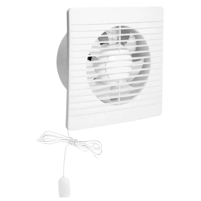 Luchtafzuiger met snoer voor wandmontage 95m3/H, 14W diameter 100