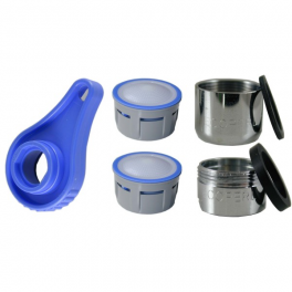 Water saving aerator kit, 8L / minute with key - ECOPERL - Référence fabricant : 010449-C