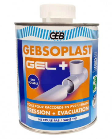 PVC-lijm voor druk en afvoer, 1L