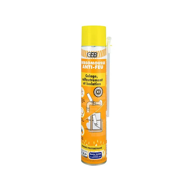 Gebomousse brandwerend polyurethaanschuim spuitbus 750 ml