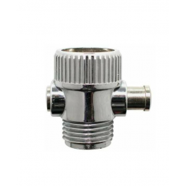 Stop shower valve for 1/2" (15x21) hand shower, chrome - ECOPERL - Référence fabricant : 020231-C