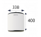 Chauffe eau 15L compact sur évier diamètre 338 H400 - Atlantic - Référence fabricant : ATLCH325216