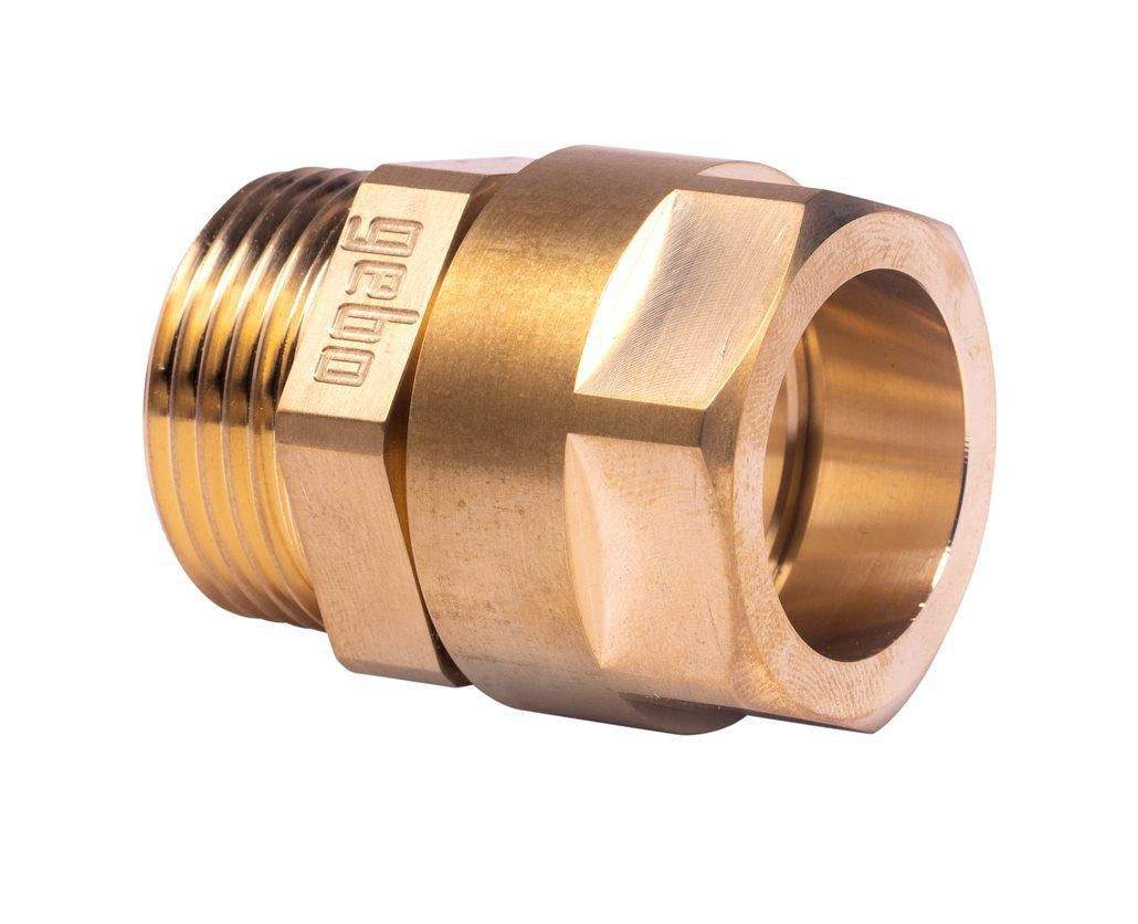 Compression fitting for 16mm diameter multilayer pipe, male 15x21.