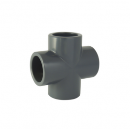 Cross PVC pressure diameter 25 mm for gluing - CODITAL - Référence fabricant : 5005180002500