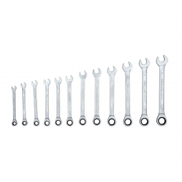 Ratchet wrench set, 8 to 19 mm, 12 pieces - BRILLIANT TOOLS - Référence fabricant : BT013112