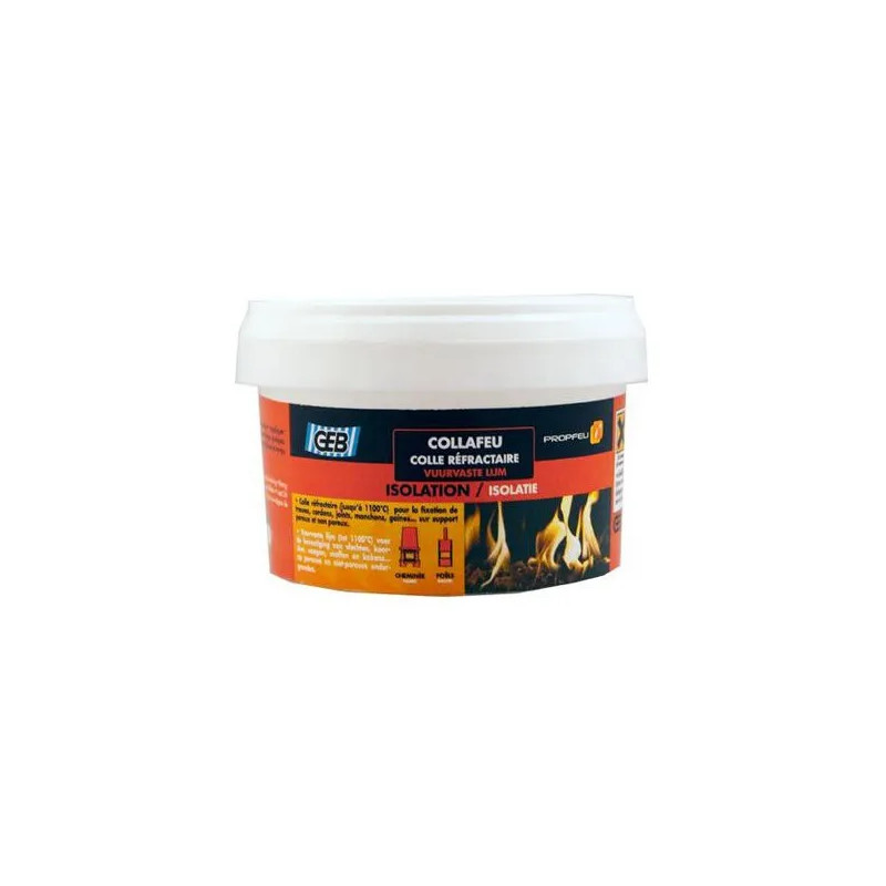 Collafeu lijm voor vuurvaste producten, pot van 300 g diameter