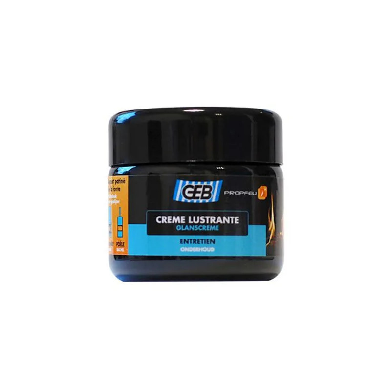 Propfeu glanzende gietijzeren schouw in crème