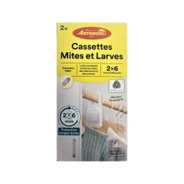 Cassette box for clothes moths and larvae, 2 x 6-month efficacy - Aeroxon - Référence fabricant : 79060018