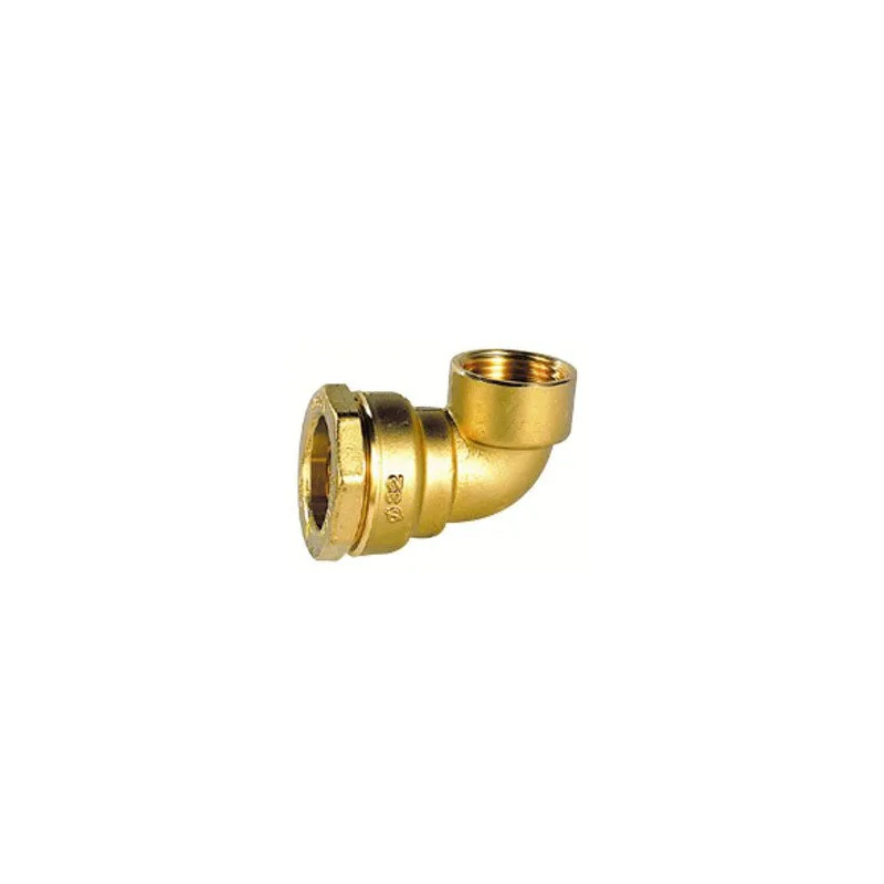 DECA messing bocht voor PE 40, binnendraad 33x42 (1"1/4)