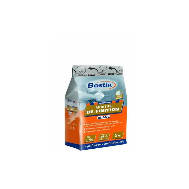 White finishing mortar: 5 kg bag White finishing mortar: 5 kg bag