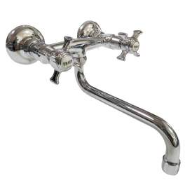 Chambord chrome wall-mounted sink mixer. - Ondyna Cristina - Référence fabricant : CH12451