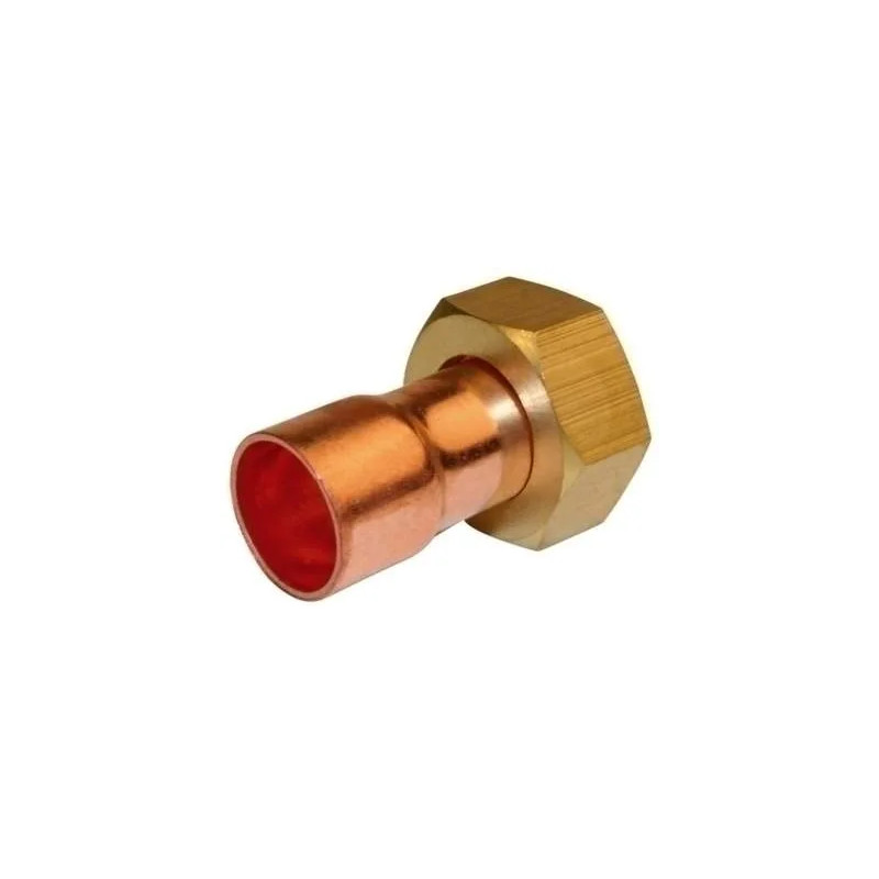 2-delige koperen mof 12x17/15