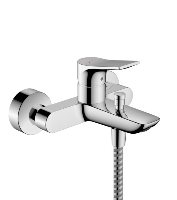 Wall-mounted bath and shower mixer ZEBRIS