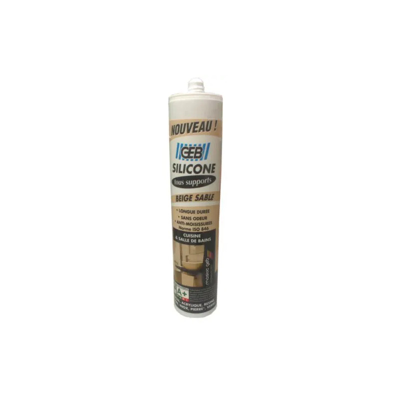 Cartucho Gebsicone W2 280 ml, beige arena