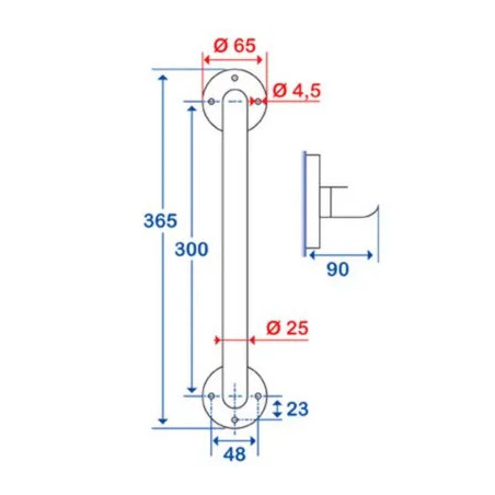 30 cm kinbeugel, wit ECO