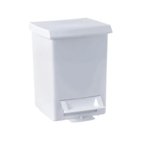 bote de basura blanca