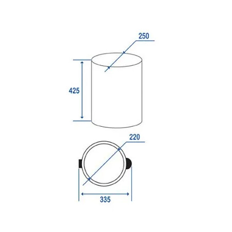 Poubelle Inox 4L
