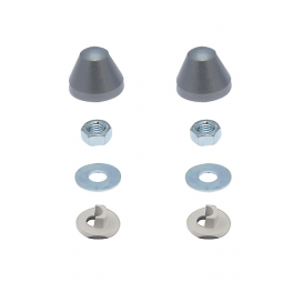Set of 2 grey bolt covers - Geberit - Référence fabricant : 217.713.46.1