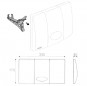 MEDUSA VALSIR bedieningspaneel voor wandtoilet, one-touch wit
