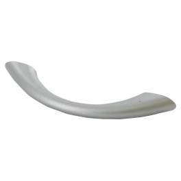Curved handle with aluminum-gray pvc insert, L.90mm, W.10mm, D.20mm, center distance 64mm, 1 piece with screws. - CIME - Référence fabricant : CQ.4814.1