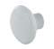 Bouton rond plastique blanc, D.35mm, H.26mm, 1 pièce avec visserie. - CIME - Référence fabricant : INTBOCQ35661