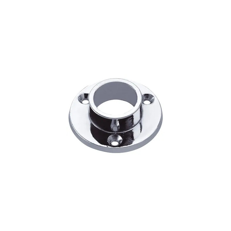 Schuifrozet (enkel) diameter 20 verchroomd