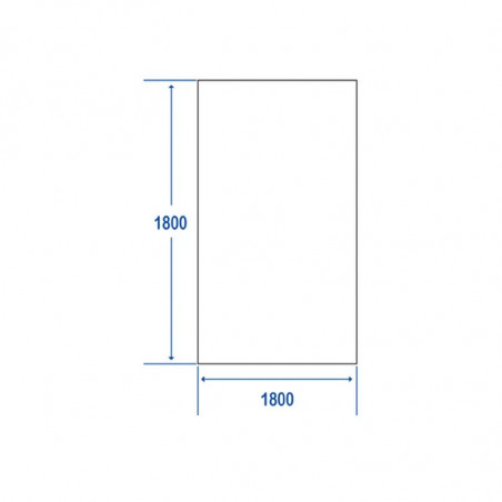 PVC curtain \"No fire\" : 1800x1800mm