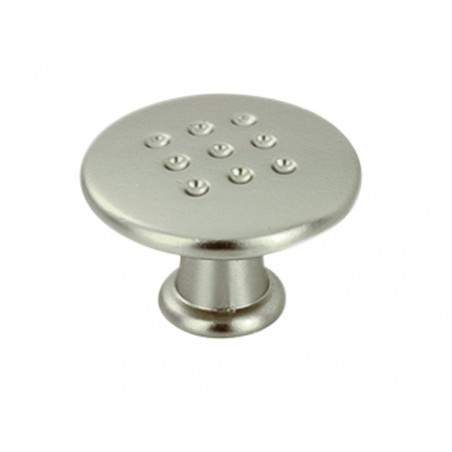 Watering can knob, satin nickel-plated, D.30mm, H.20mm, 1 piece with screws.