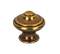 Bouton lyonnais Zamak bronze brillant, D.30mm, H30mm, 1 pièce avec visserie. - CIME - Référence fabricant : INTBOCQ60761