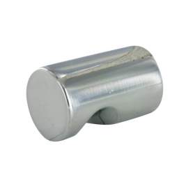 Pull knob, chrome-plated Zamak, D.15mm, H.26mm, 1 piece with screws. - CIME - Référence fabricant : CQ.3697.1