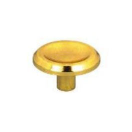 Knob, Zamak brass-plated, D.30mm, H.20mm, 1 piece with screws. - CIME - Référence fabricant : CQ.6581.1