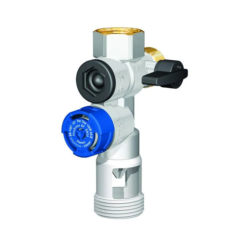 FLAMCO veiligheidsgroep 20x27 Rechte afvoer, verticale aansluiting