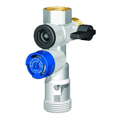 Groupe de sécurité FLAMCO 20x27 : Écoulement droit, connexion verticale