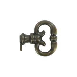Falscher Oberschenkelschlüssel, Zamak bronze, H.33mm, L.11mm, M4, 1Stück mit Schrauben. - CIME - Référence fabricant : CQ.6255.1